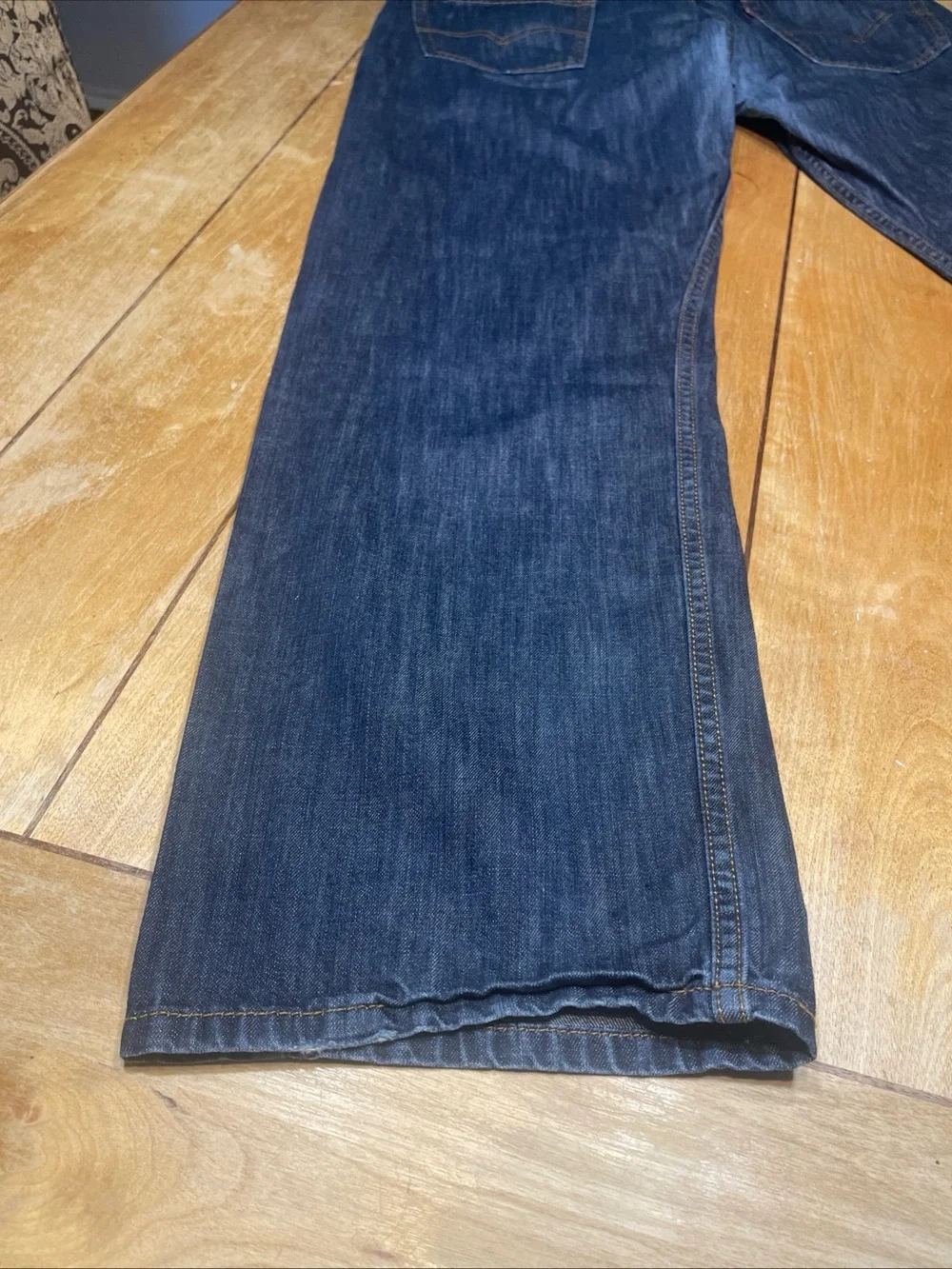 Levi's 569 Dark Blue Straight-Leg Loose Fit Jeans Size 36x32